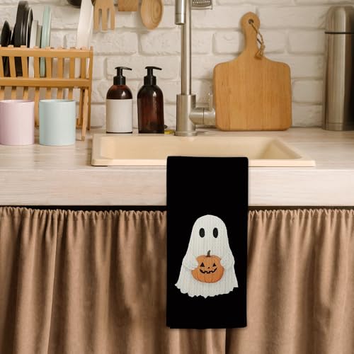 Halloween Ghost Kitchen Towels - Ghost Variation - 16x24 Inch Decorative Hand Towels