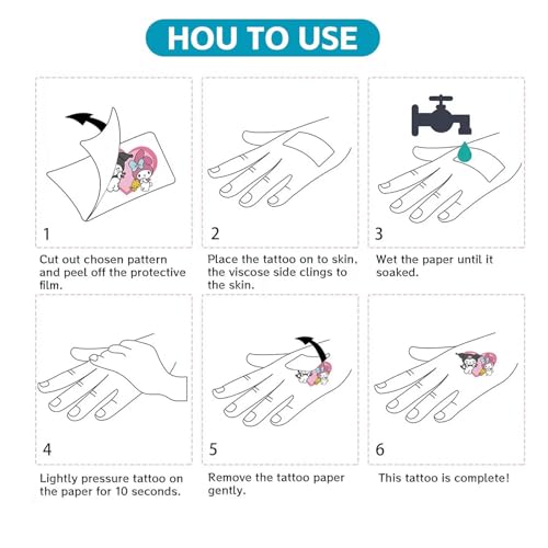 20 Sheets Waterproof Temporary Tattoos for Kids, Party Favors & Decorations
