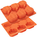 Silicone Pumpkin Molds 2 Pack - Halloween Thanksgiving Fall Baking & Soap Making