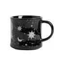 Celestial Sun Moon Stars Ceramic Coffee Mug 16 oz - Night Sky Design