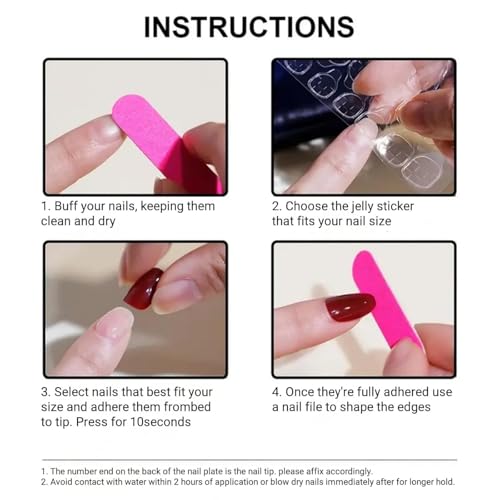 Long Press on Nails Square Fake Nails - Multicolor Y2K Stripes 24pcs - Natural Fit & Salon Quality