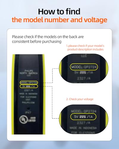 5V Fast Charger for Philips Norelco OneBlade 360 Series - Wet & Dry Compatible