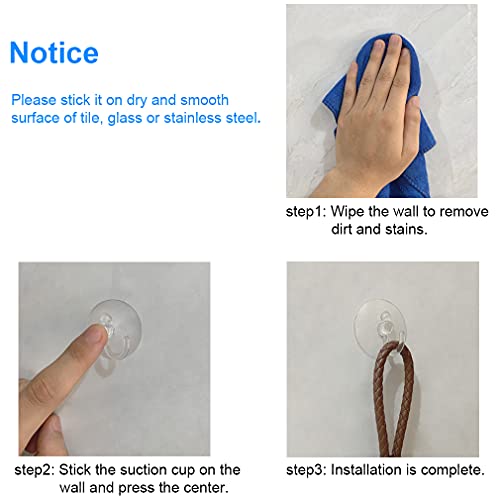 200 Pieces Small Clear Suction Hooks with 1.2 Inch Hooks for Glass Windows Walls Party Decorations - Variation of 200
