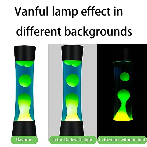 Vanful Liquid Motion Lamp with Black Base - Blue & Yellow Wax, 16 Inch Night Light, Kids & Adults Decor - Variation of Blue Yellow-1