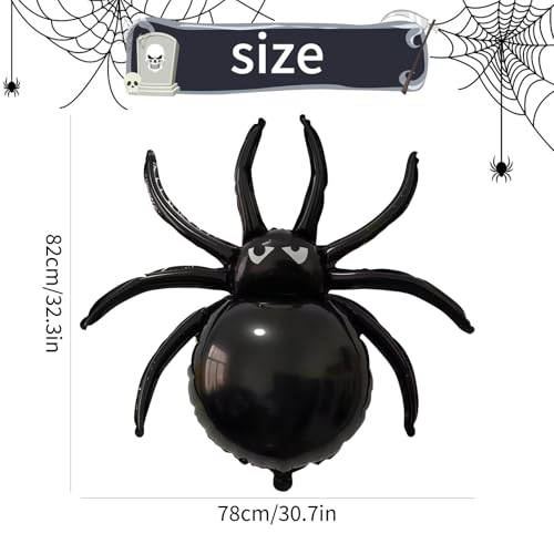 Black Spider Foil Balloons 33 Inch Large Halloween Decorations - Variation of THIS listing