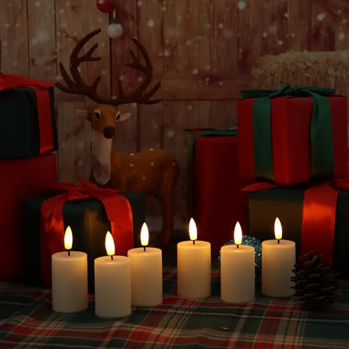 6 Pack Flameless LED Votive Candles with Remote Waterproof Safe Home Decor