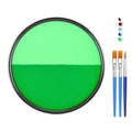 Dark Green & Light Green Face Body Paint Set - Matte Finish Halloween Cosplay