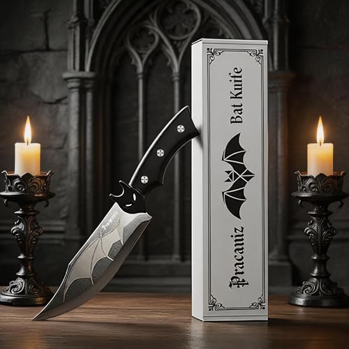 Gothic Bat Kitchen Knife - Stainless Steel Blade for Halloween & Dark Aesthetic Cooking