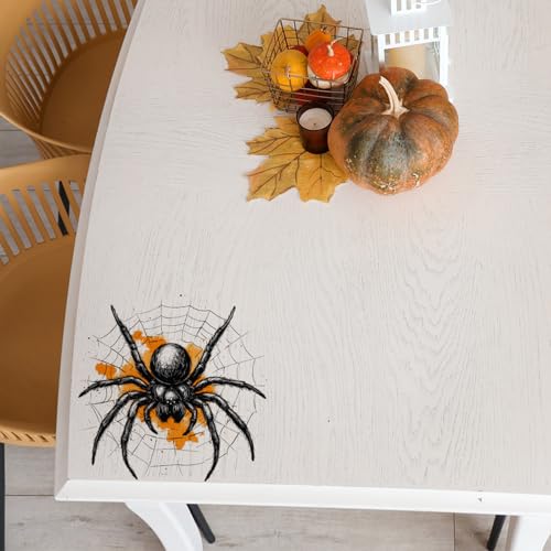 Halloween Wall Stickers 9 - Spider Web Wall Decals for Halloween Decorations - 2 Sheets