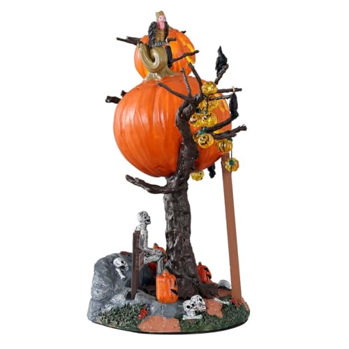 Lemax Pumpkin Tree House Lighted Table Accent Halloween Decor - 6.89-inch