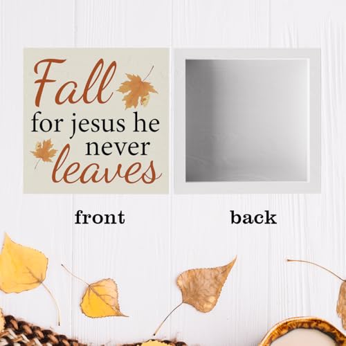 Fall Leaves Wooden Decor Box for Autumn Home & Holiday Gifts