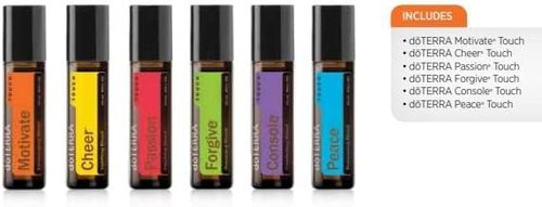 doTERRA - Aromatherapy Touch Kit - 6 Essential Oil Roll-Ons (10 mL Each)