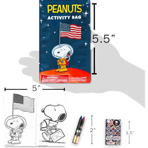 Peanuts Party Favors Set - 8 Mini Snoopy Activity Packs for Kids