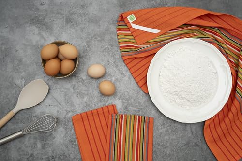Mexican Kitchen Towels 6 Pack Red & Orange Southwest Dish Towels 28x16