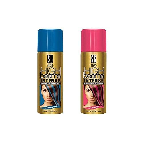 Temporary Hair Color Spray Set - Popstar Pink & Head Bangin Blue