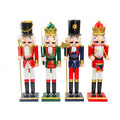15 Inch Nutcracker Christmas Decorations Set - Hand-Painted Wooden Holiday Figures - Variation: 15in-A4