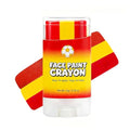 Spain Flag Face Paint Stick - World Cup 2026 Soccer Fan Makeup, Sweat-Proof & Easy Removable