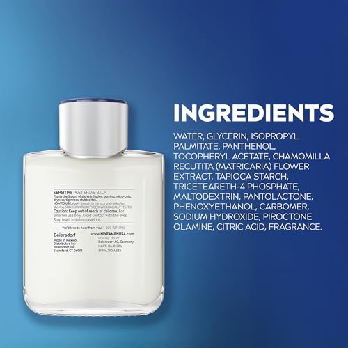 NIVEA MEN Sensitive Shaving Set for Men, Sensitive Shave Gel (7 Oz) + Soothing Post Shave Balm Aftershave (3.3 Fl Oz), Enriched with Chamomile Extract and Vitamin E, For Sensitive Skin