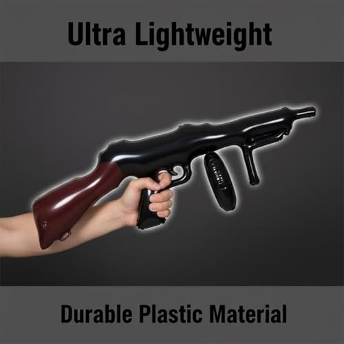 Inflatable Gun Props Set - 6 Large Party Balloons for Cosplay & Theme Parties