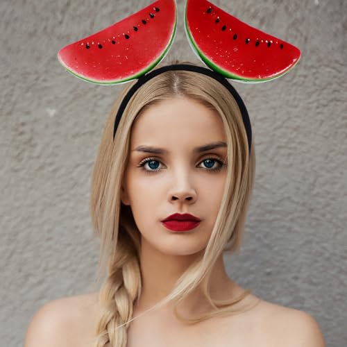 Watermelon Headband for Women - Fruit Hair Accessory for Parties & Weddings