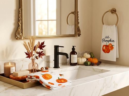 Fall Kitchen Towels Set - Autumn Home Decor Hand Dish Towels 15.8x23.6 in