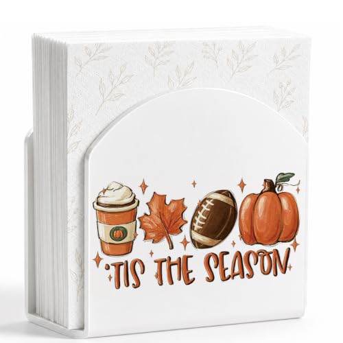 Fall Acrylic Napkin Holder for Table Decor - Autumn Themed Tissue Dispenser