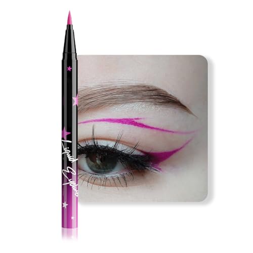 Purple Matte Waterproof Liquid Eyeliner - Smudge-Proof, Long-Lasting, 1Pcs 06-Purple Sponge Tip