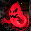 Halloween Ghost Inflatables Outdoor Window Decoration - 3.5 Ft Scary Yard Inflatable with LED Lights
