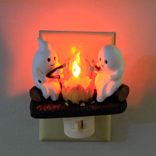 Roman Ghosts Campfire Night Light - Spooky 4-Inch Halloween Decor