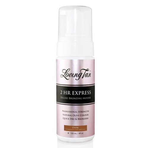 Loving Tan 2 HR Express Self Tanning Mousse - Dark, Streak-Free Formula | 4 FL Oz, Professional Quality