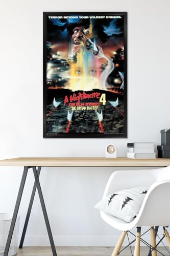 Nightmare on Elm Street 4 Dream Master Wall Poster - Framed 22.4 x 34 Inches