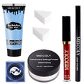 Sally Makeup Kit - Light Blue Face Paint, Lipstick, Eyeliner & Sponges for Costumes - Variation of THIS Listing