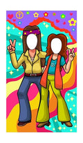 Hippie Hole in Face Banner - 36x42 Inch Photo Prop & Party Backdrop
