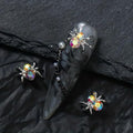 Silver Spider Nail Charms - 20Pcs Halloween 3D Alloy Nail Art Decorations