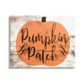 Unframed Canvas Wall Art - Pumpkin Patch Halloween Typography - 40 x 30 Inches