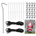 48 Pack Inflatable Stakes and Tethers for Outdoor Decorations and Tents