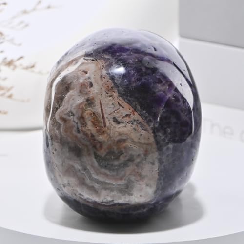 Dreamy Amethyst Crystal Skull Statue - Hand Carved Healing Stone, 5 Inch Variation of THIS listing