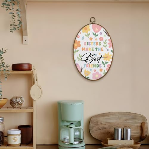 Boho Floral Girl Nursery Oval Wall Art Decor - Flower 6
