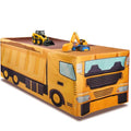 Construction Vehicle Tablecloth - Yellow, 48 x 24 Inches, Kids' Birthday Party Decor