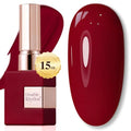 Double Rhythm 15ML Gel Polish - Burgundy Red, Same Color, Soak Off UV/LED