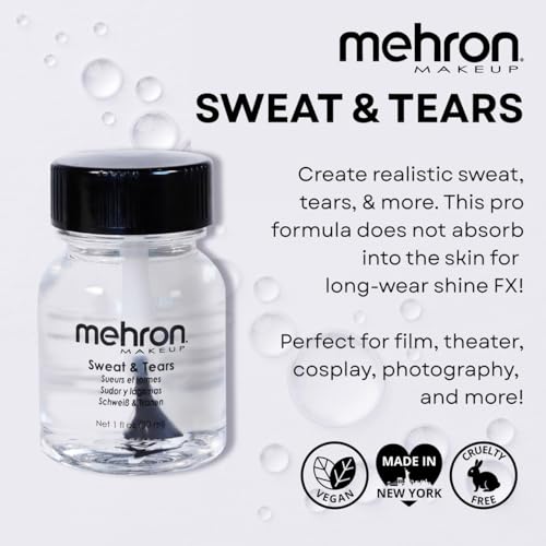 Mehron Makeup SFX Liquid for Fake Tears & Sweat - Professional Special FX