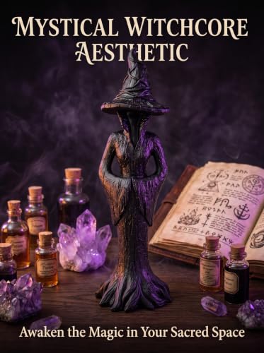 Gothic Halloween Witch Statue - 11.8-Inch Resin Fantasy Decor Figurine