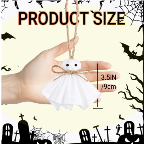 20Pcs Halloween Hanging Ghost Ornaments - Small Tree & Wall Decor, Spooky & Cute