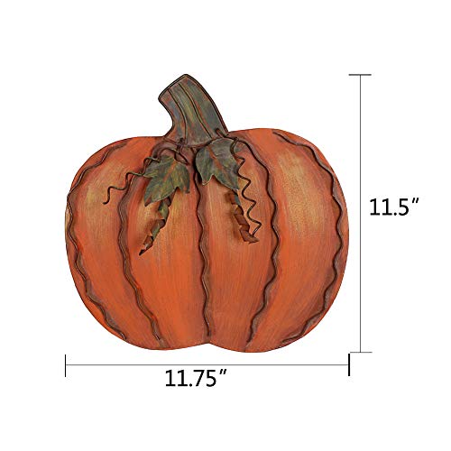 Metal Pumpkin Decoration for Home S-b Free Standing Fall Harvest Halloween Decor