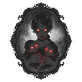 Halloween Wall Decals Female Ghost Mother Child 3D Horror Wall Stickers - Black Ghost Variation