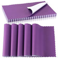 Disposable Paper Placemats 200 Pack - Scalloped Edges, 10x14 Inches, Purple