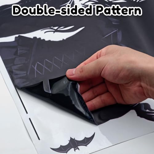 Large Black Witch Window Cling Stickers - Halloween Decoration, 6 Sheets - Variation: Large Black Witches