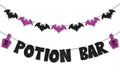 Halloween Banner and Bat Garland Decor - Spooky Party Decorations for Indoor & Outdoor Use