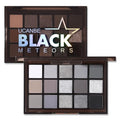 UCANBE Smokey Black Eyeshadow Palette - Black Meteors, 15 Cool Tones, Matte & Metallic