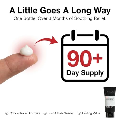 Men's Cooling & Hydrating After Shave Balm with Vitamins Aloe Vera 3 fl oz